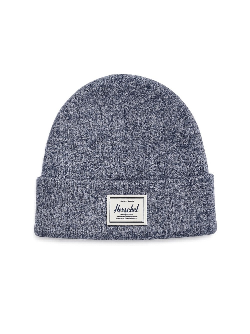 Herschel Supply Co. Heathered Blue cream/white Knit Beanie Toque One Size